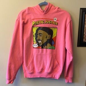 Tupac Shakur Poetic Justice Chemistry Bright Pink Hoodie